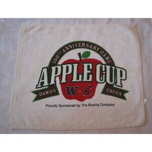 Vintage Washington Huskies Apple Cup Boeing Towel